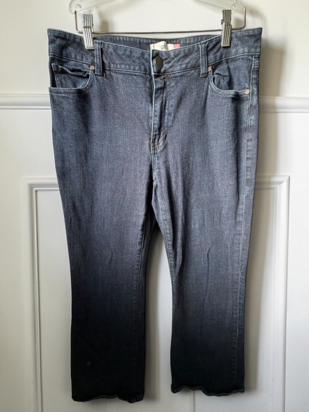 CAbi Trouser Jeans Dark Wash High Rise Wide Leg Size 12